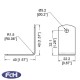 2 Hole L Bracket - 40mm x 22.2mm - Pack of 4
